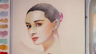 How To Paint Skin Tone In Watercolor| Painting Tutorial Easy For Beginners |