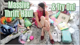 Massive Thrift Haul & Try On! Wearable Spring / Summer Outfits, Home Decor, & Thrifted Finds!