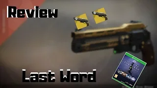 Last Word Exotic Review (Destiny 2 Black Armory)