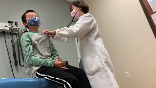 13 Year Old Check Up at the Doctor's Office