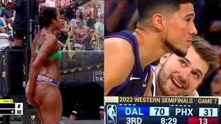 TOP NBA Player Flirting On Live T.V.