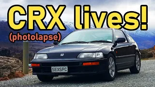 1990 Honda CRX revival 🔧 light restoration photolapse