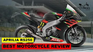 APRILIA RS250 BEST MOTORCYCLE REVIEW | Two-stroke V-twin, 6 gears