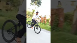 Bicycle Stunt || Rolling Stoppie Practice || 02/10/2022 || Viral Shorts #Shorts