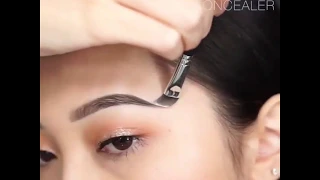 How to Apply perfect eyebrow. Qosh bo'yash pardoz | ZAR Makeup ♡