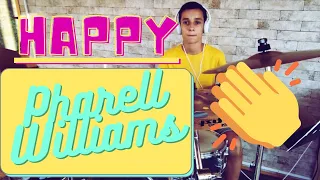 Pharrell Williams - Happy (drum cover by maxdrums)
