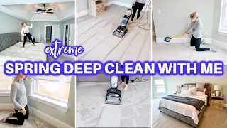 🥵SATISFYING DEEP CLEAN WITH ME | SPRING CLEANING | CLEANING MOTIVATION | CARPET CLEANING | DECLUTTER