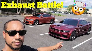 2021 Dodge Charger Scatpack Muffler Delete VS Dodge Charger Scatpack Widebody Stock Exhaust!