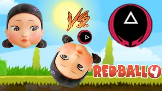 Red Ball 4 (IOS, Android) SQUID GAME Ball Vs Doll Neon Boss in All Battle Map