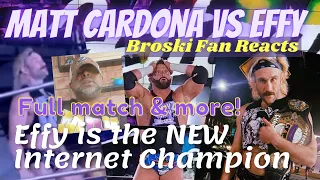 Effy Breaks the Internet! Matt Cardona loses Internet Championship to Effy at GCW Get Lost Alot