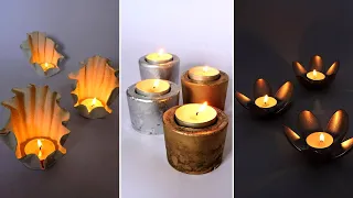 DIY Candle Holders Simple & Easy | Home Decor Ideas | Diwali Decor