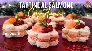 TARTINE AL SALMONE per CAPODANNO 🥂 veloci e originali ANTIPASTO PERFETTO in pochi minuti