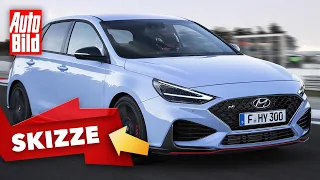 Hyundai i30 N Facelift (2020): Skizze - Neuvorstellung - Doppelkupplungsgetriebe - Performance