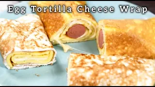 Tortilla Egg Cheese and Turkey Wrap Recipe | Egg Cheese Wrap Recipe on YouTube