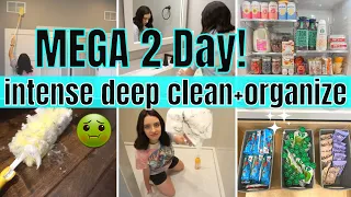 *MEGA* 2 DAY CLEAN WITH ME | DEEP CLEAN + ORGANIZE | EXTREME CLEANING MOTIVATION