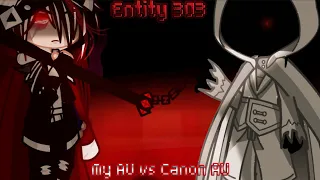 My Entity 303 AU vs Canon Entity 303 ( Creator vs OC ) || Gacha Club