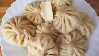 Giant Meat Dumplings recipe | How to make homemade delicious Khinkali