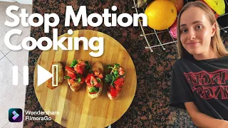 How to Make Stop Motion Cooking Video [FilmoraGo Tutorial]