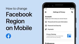 How To Change Facebook Region Settings - Guide