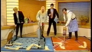 Battle Of The Vintage Vacuum Cleaners GMTV Hoover Junior 1990's