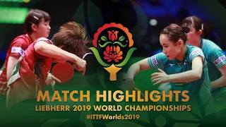 Mima Ito/Hina Hayata vs Honoka H./Sato Hitomi | 2019 World Championships Highlights (1/2)