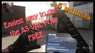 NEW HOW TO GET THE AS VAL (FREE & EASY)