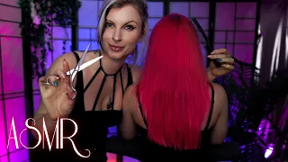 ASMR Real hair cut, scissor snips water spray cut on @Candy Valentina