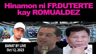 Hinamon ni DUTERTE si ROMUALDEZ