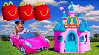 Las ratitas pretend play mcdonalds juegan y bailan videos funny kids compilation