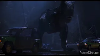 Jurassic park t-rex scenes