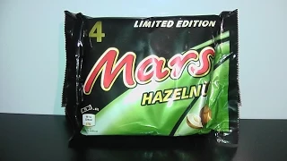 MARS Hazelnut Limited Edition testing, Mars Chocolate Candy bar unboxingg