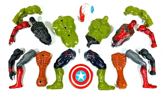 AVENGERS TOYS ASSEMBLE SPIDER-MAN, SIREN HEAD, HULK SMASH, BLACK SPIDER-MAN SUPERHERO