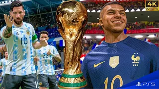 Argentina vs France - Remake of world cup 2022 Final | FIFA 23 PS5 4K 60FPS