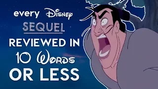 Every Bad Disney Sequel Reviewed in 10 Words or Less!