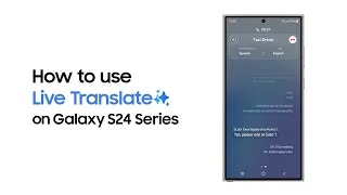 Galaxy S24 Series: How to use Live Translate | Samsung