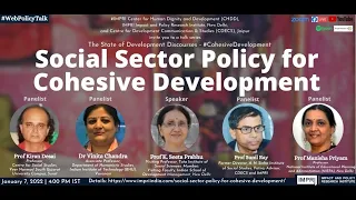 #CohesiveDevelopment | Prof K. Seeta Prabhu | Social Sector Policy for Cohesive Development | Live