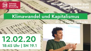 "Klimawandel und Kapitalismus?" – TU for Future | Hans Rackwitz, Uni Jena
