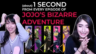 TOO MUCH!! | 1 second from every episode of JoJo's Bizarre Adventure Reaction