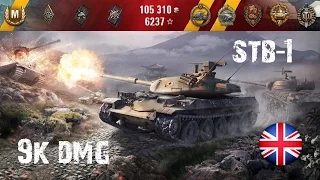 World of Tanks ENG - STB-1 Ace Tanker/9k dmg/Kolobanov's/Radley Walter's/Defender by Mr_ferguson