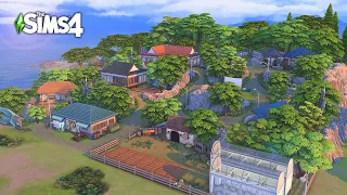 🚜 Korean Countryside Village｜Sims 4 Build｜Stop Motion｜NO CC