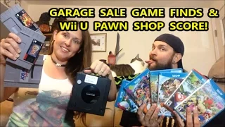 GARAGE SALE GAME FINDS & Wii U PAWN SHOP SCORE!! | Scottsquatch