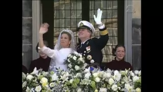 Huwelijk Prins van Oranje en Máxima Zorreguieta: balkonscène (2002)