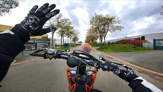 Next Level SUPERMOTO Stunts #1  - JE LACHE UNE MAIN EN WHEELING | KTM 500 EXC-F 2020