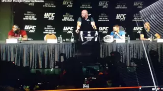 202 Presser Connor McGregor Nate Diaz Bottle Throwing F bomb Tirade