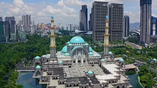 Kuala Lumpur, Malaysia  8K ULTRA HD 60FPS video by Drone