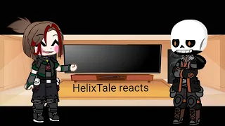 HelixTale reacts to sans vs jevil UnderTale au