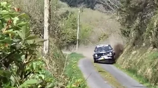 rally of the lakes 2022 ford escourt hits ditch