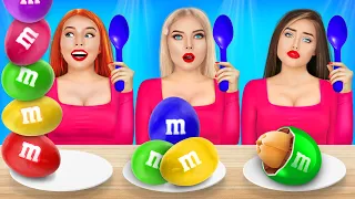 100 Layers Chocolate Food Challenge! Awkward Moments with Giant & Tiny Food by RATATA POWER