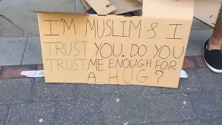 I'M MUSLIM & I TRUST YOU. DO YOU TRUST ME ENOUGH FOR A HUG? | MANCHESTER