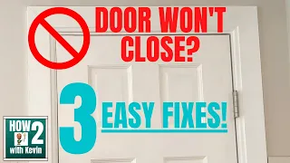 How to Fix a Door That Won't Close Properly (Door Rubs at the Top) Fast and Easy DIY Fix